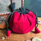 Velvet Drawstring Pouches Burgundy Pouch