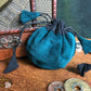 Velvet Drawstring Pouches Green Pouch