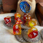 Volcano Heart Standard Dice